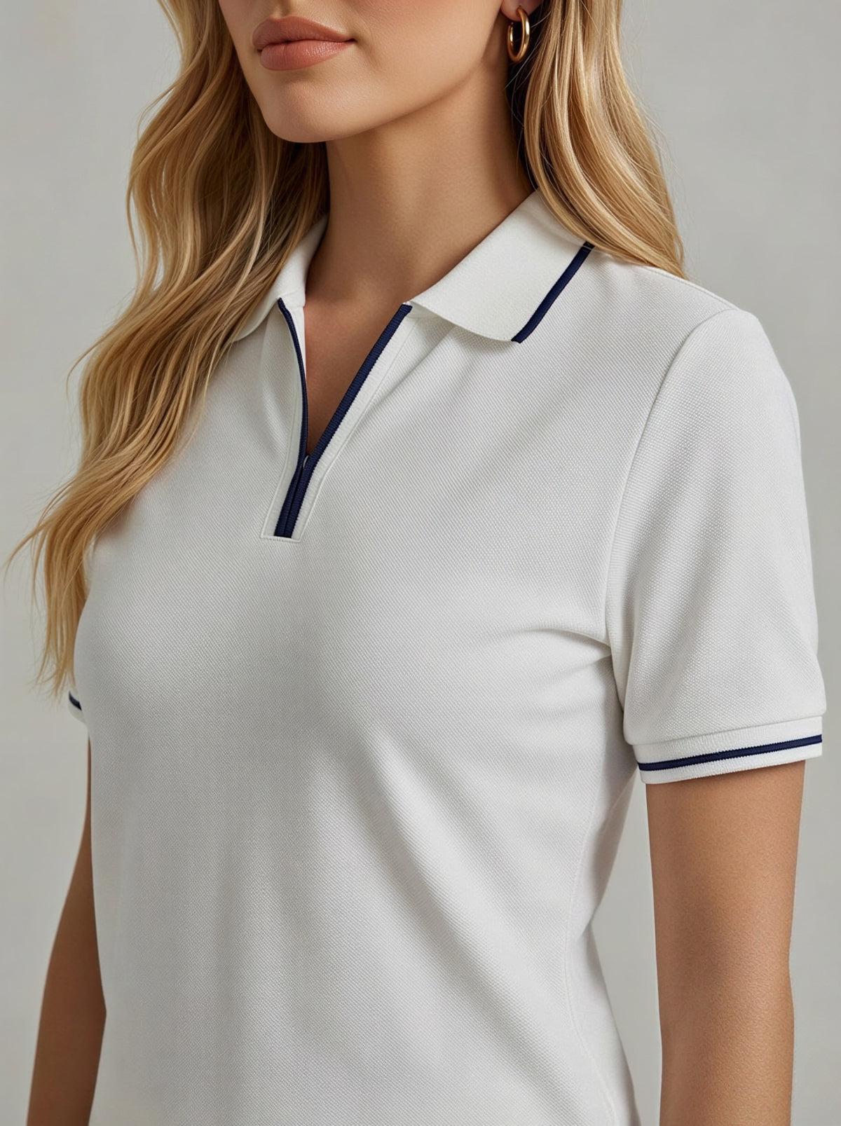 Ivy Polo Half Zipper TShirt