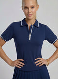 Ivy Polo Half Zipper TShirt